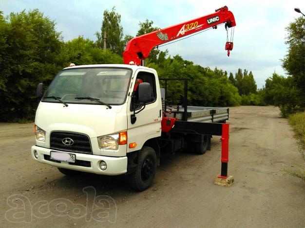 Манипулятор в аренду Hyundai HD78 КМУ -3 тонны, борт 3.5 тонны