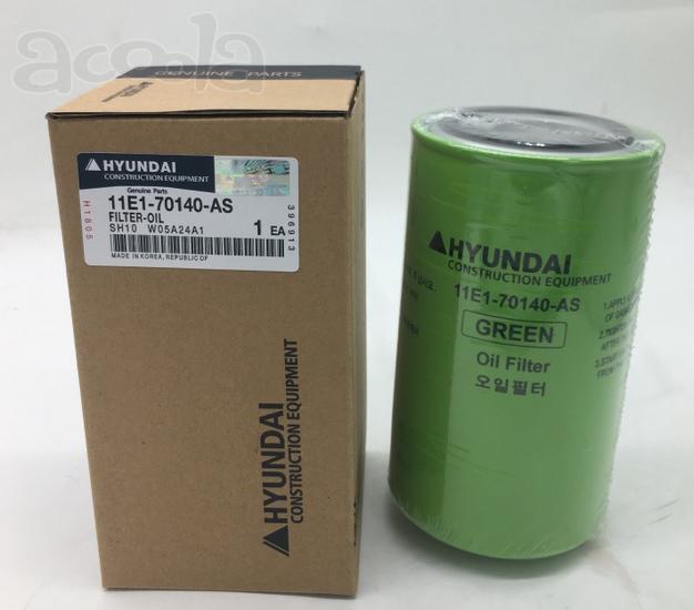 Фильтр масляный двигателя Hyundai R260LC-9S, R200W-7 (11E1-70140)